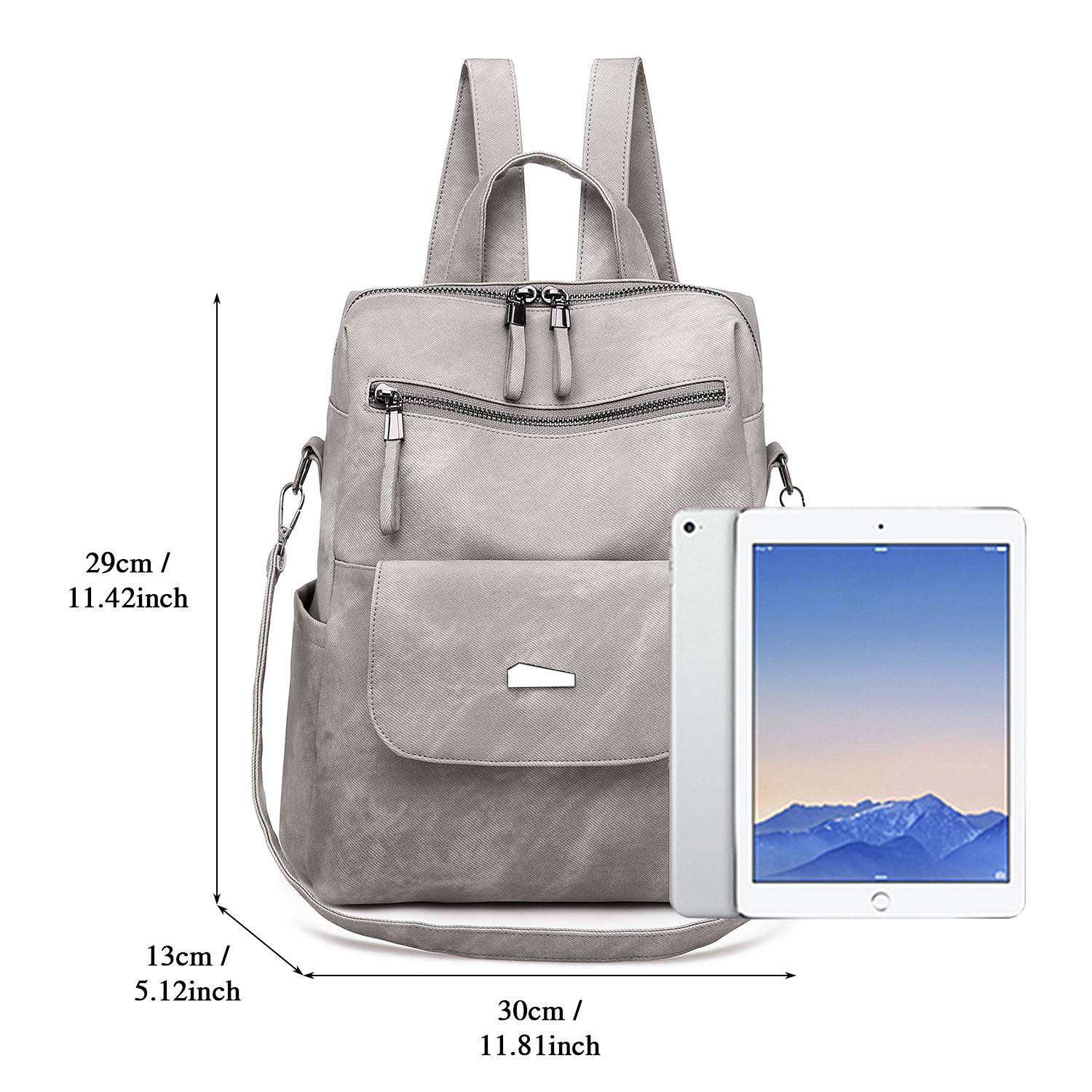 Small women's backpack with water bottle holder sale